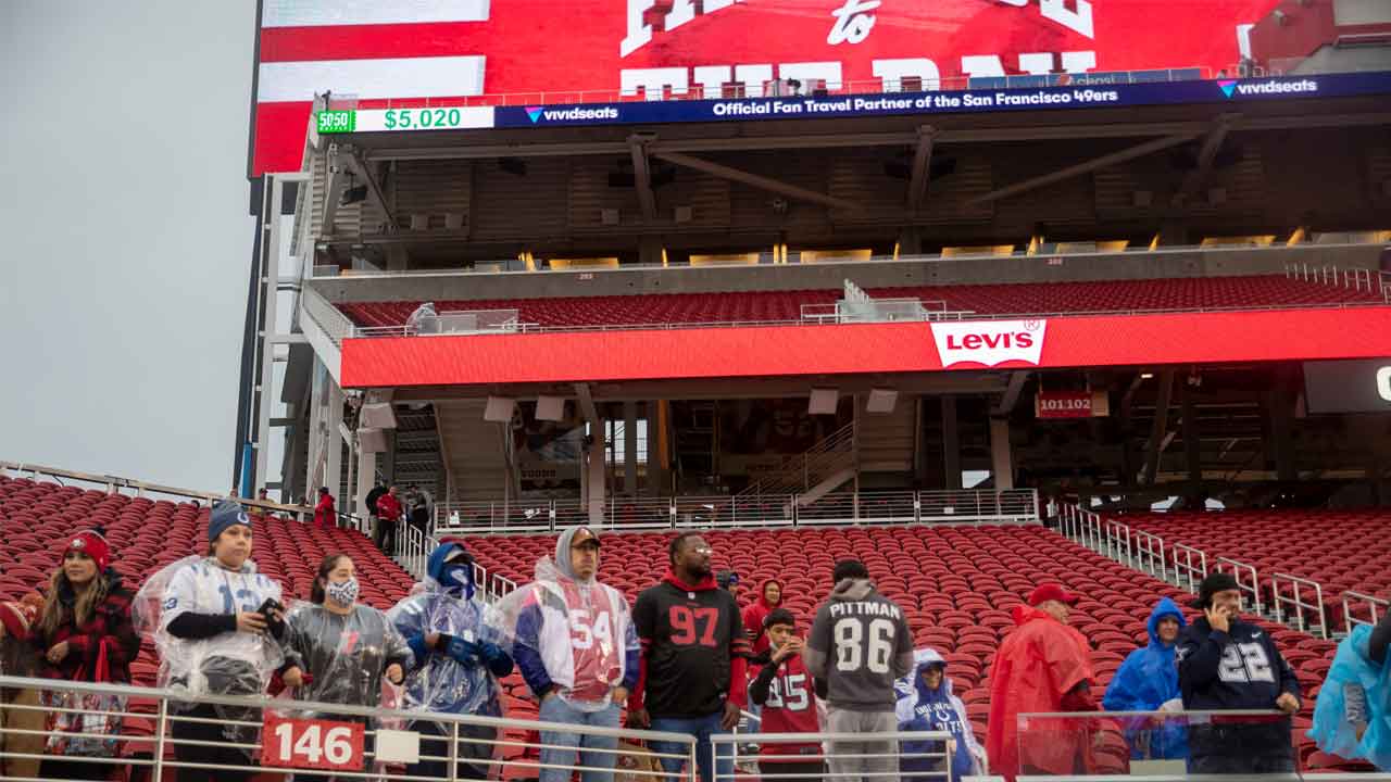 49ers-Colts SNF: Best stormy pregame scenes at Levi's Stadium - NBC Sports  Bay Area