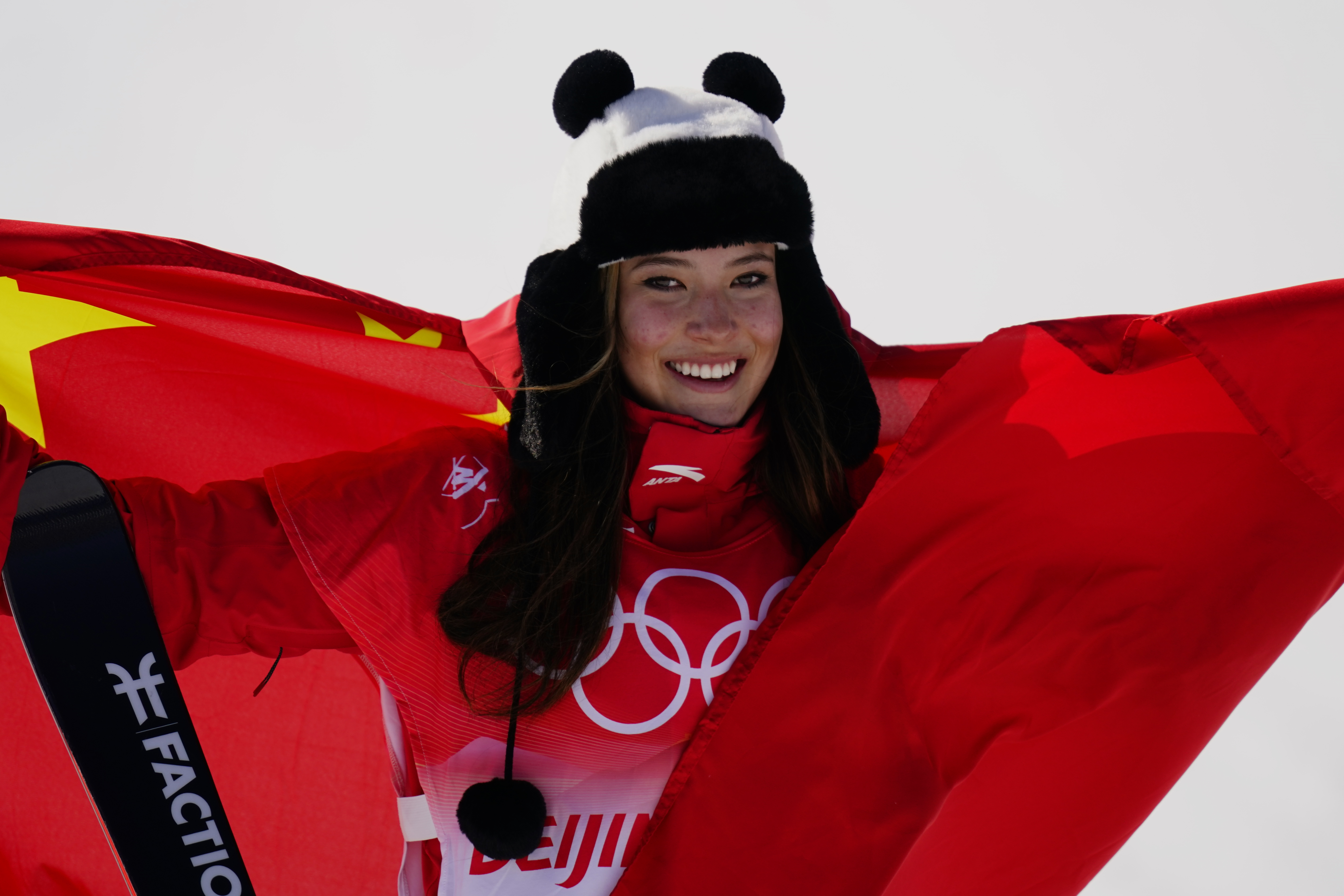 Beijing Olympics Freestyle Skiing Gu Flag
