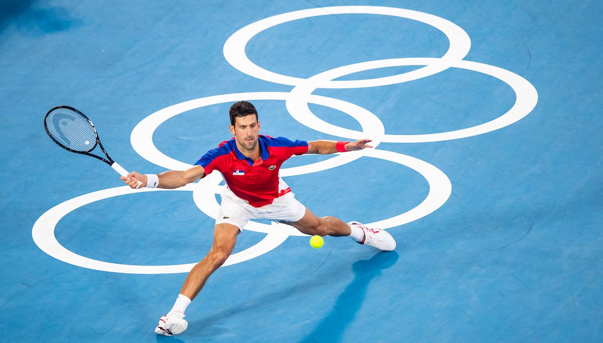 Serbia vs. Japan – Men's Singles Quarterfinal – Tennis – Olympics – Day 6