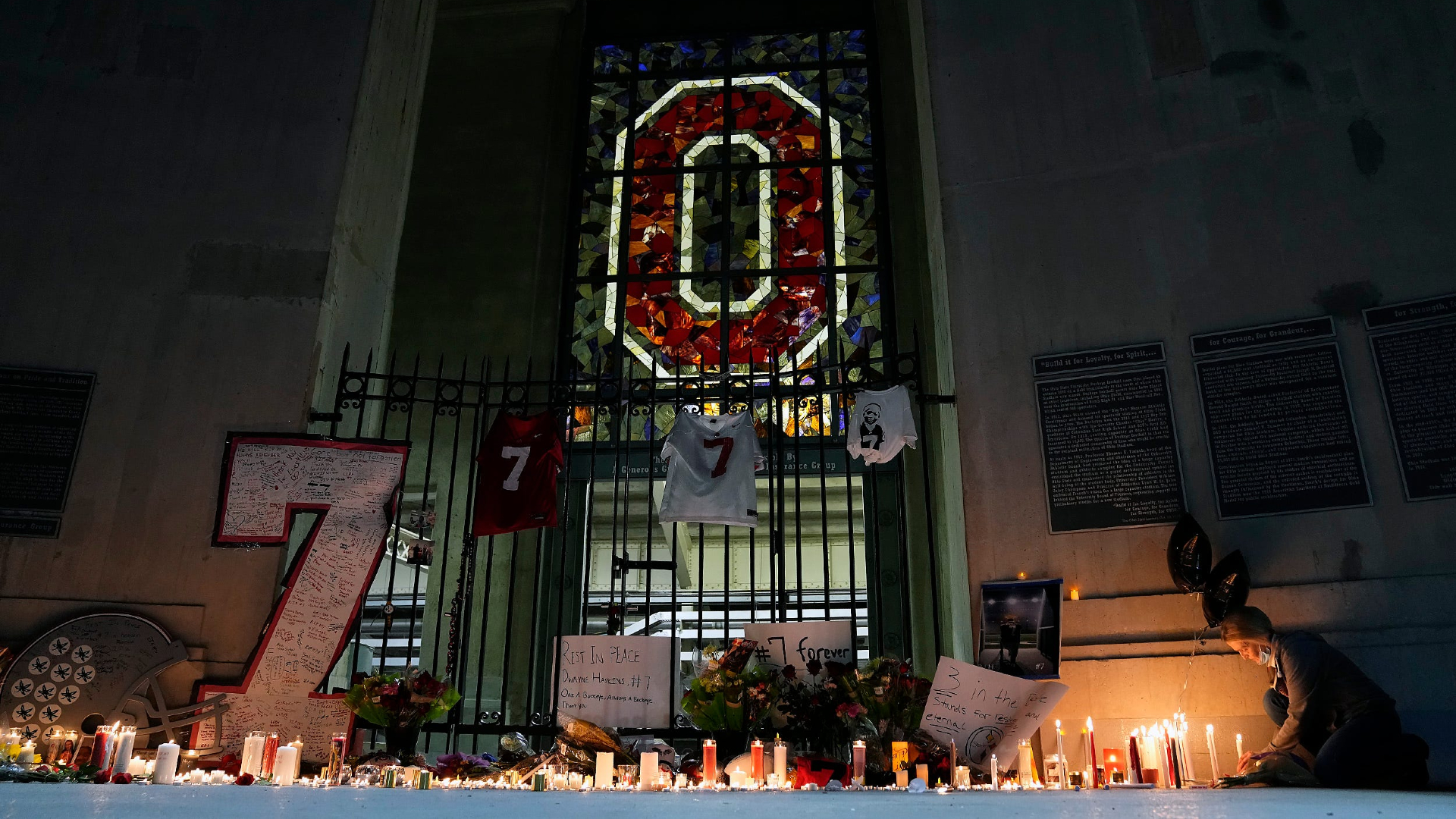 Candlelight vigil for the late Dwayne Haskins