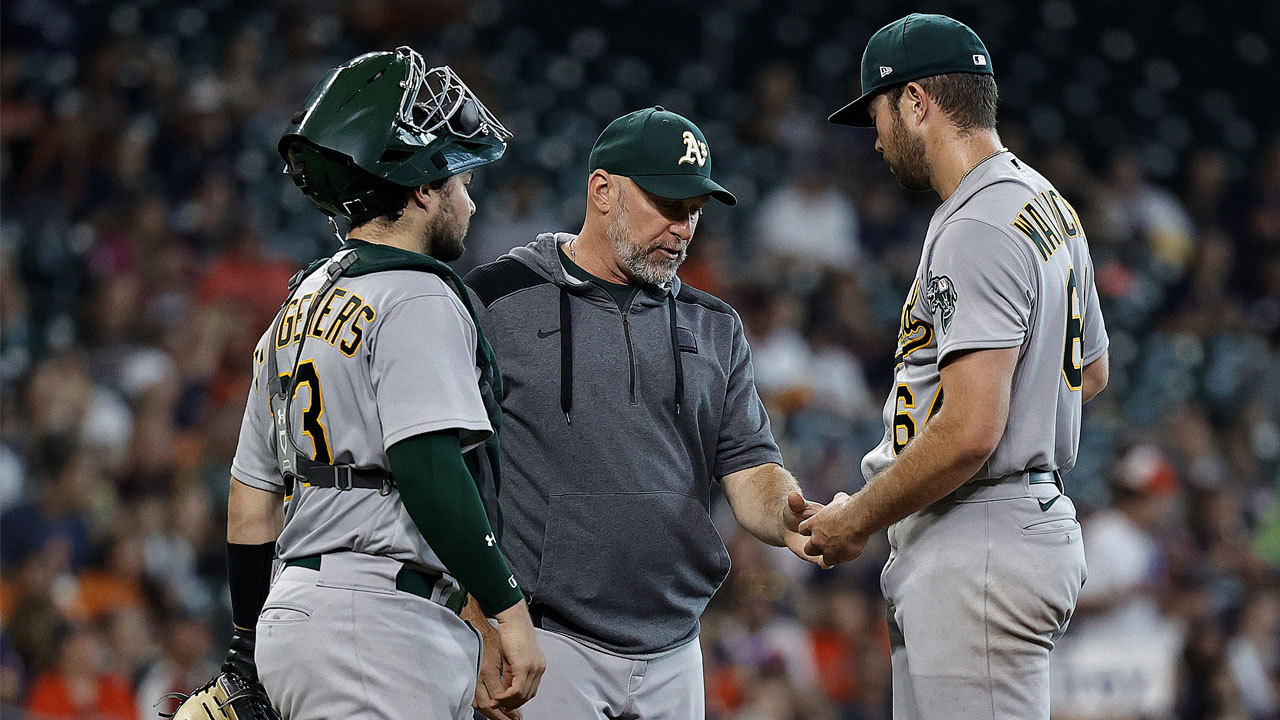 Athletics' young pitchers 'dangerous' to rely on, GM David Forst says ...