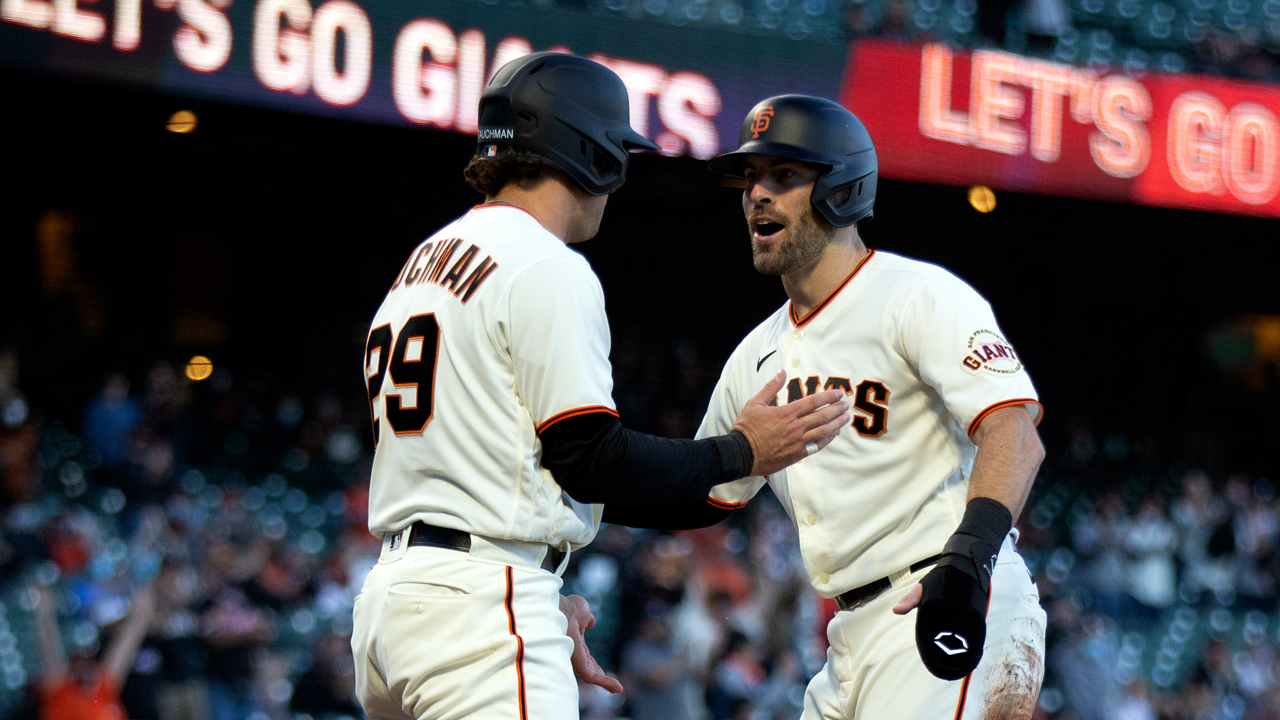 Giants' Mike Tauchman and Curt Casali