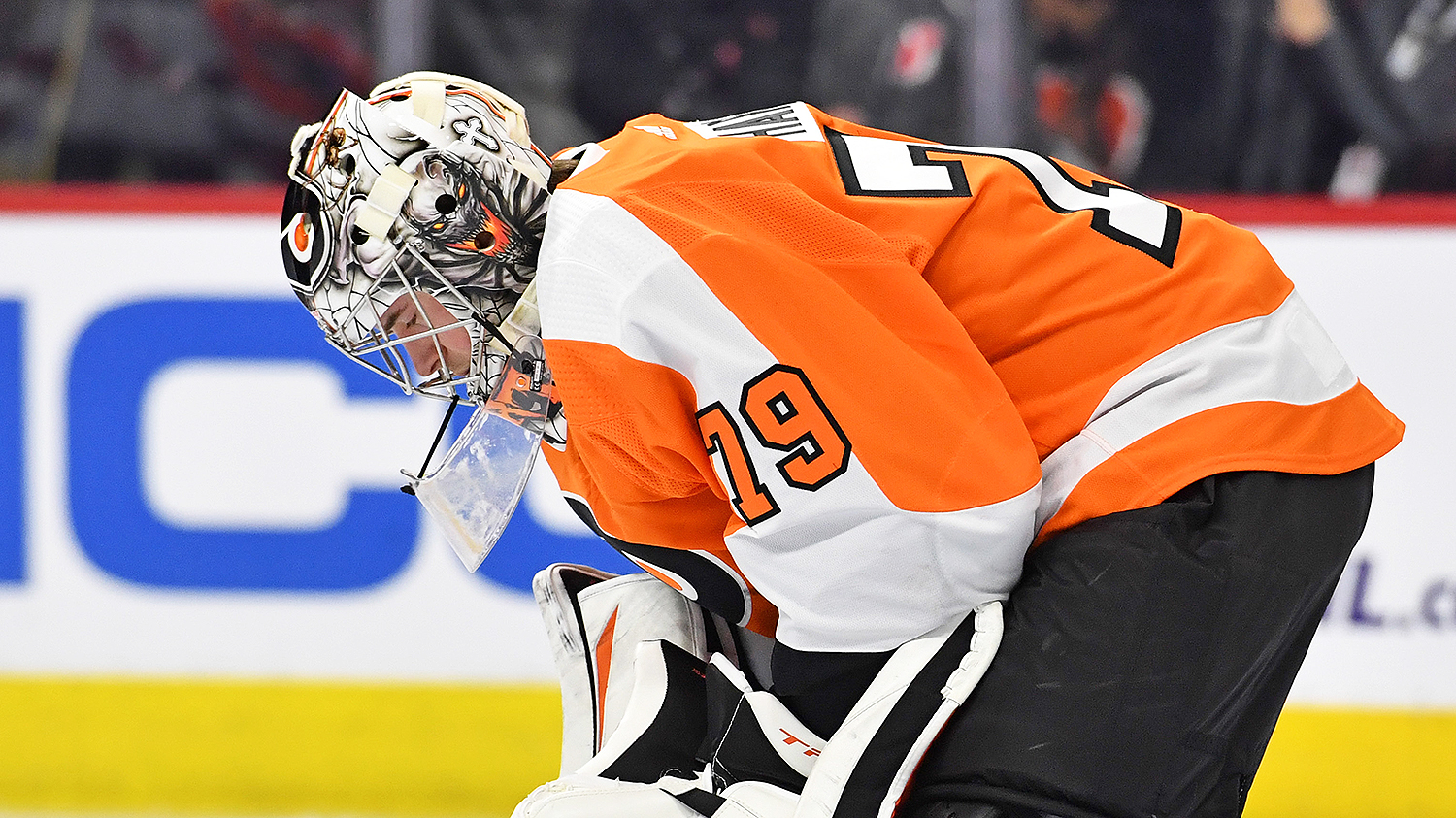 Carter Hart has a hamstring injury and misses the game Flyers-Capitals
