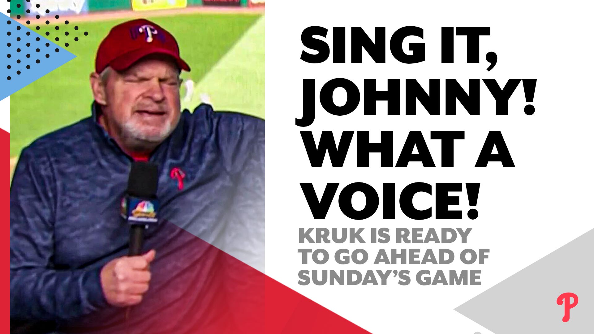 John Kruk is FEELING himself as he sings 'Dancing On My Own' – NBC Sports  Philadelphia